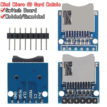 1Pcs מיקרו SD לאחסון הרחבה לוח Mini Micro SD TF כרטיס זיכרון מגן מודול עם סיכות עבור Arduino