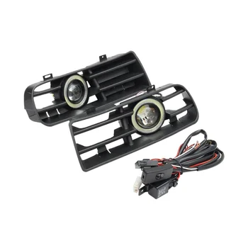 1Set רכב LED ערפל אור גריל תחתון עם LED DRL המנורה לגולף MK4 1998-2004