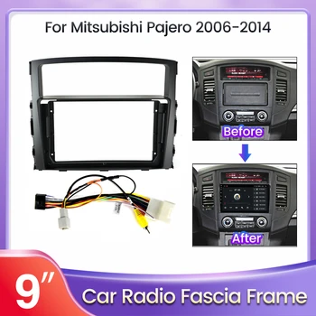 2 DIN אנדרואיד רדיו במכונית מסגרת Fascia על Mitsubishi Pajero 2006 - 2014 לוח המחוונים לוח הרכבה התקנת סוגר ערכת לוח