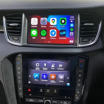 AZTON המכונית וידאו אודיו ממשק מולטימדיה ניווט Integation אלחוטית Apple Carplay מודול עבור אינפיניטי Q60 2017