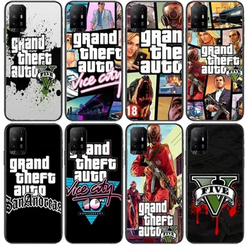 Grand Theft Auto במקרה את הטלפון על Realme GT 2 9i 8i 7i Pro X50 X2 C35 C21 C20 C11 C3 רך טלפון שחור מכסה