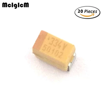 MCIGICM 20pcs לי 3216 330nF 35V SMD קבלים טנטלום