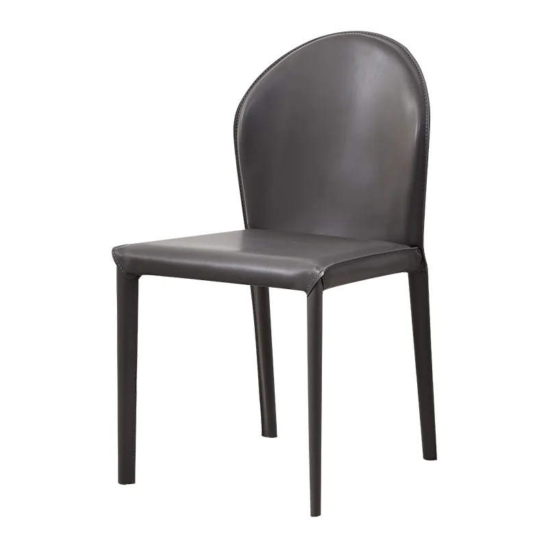 Luxery המשרד האוכל כיסא מתכת מודרני נורדי עור טרקלין, סלון כיסא לבן מרפסת Sillas Comedor ריהוט לבתי מלון - 1