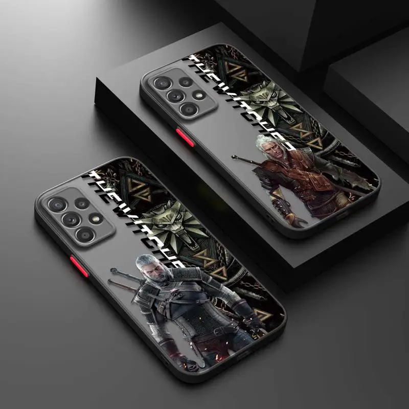 ה-Witcher הסרט טלפון Case For Samsung Galaxy A73 A72 A53 A54 A33 A22 A10 A13 A14 A21s A51 A52 A11 A23 מט פגז - 0