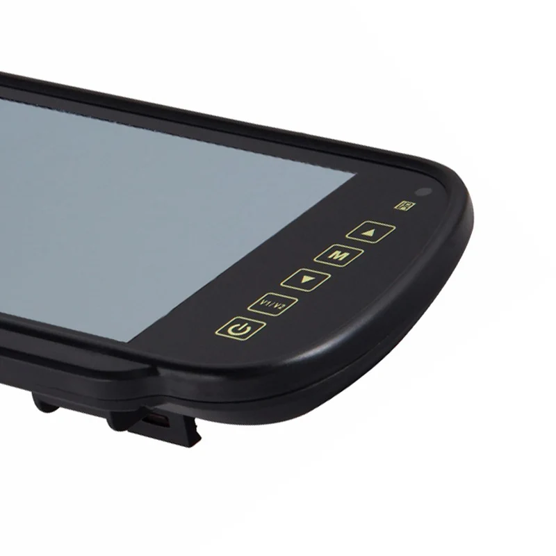 רכב אוטומטי המראה חניה מוניטור LCD 7 אינץ הפוכה עדיפות MP5 משדר FM עבור היפוך מצלמה 480x234 - 3