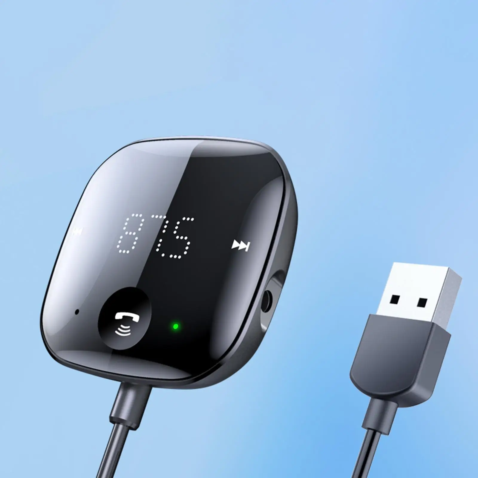 רכב נגן MP3 USB Rechargable קל משקל נוח עבור משפחה, Holdiday מתנות - 2