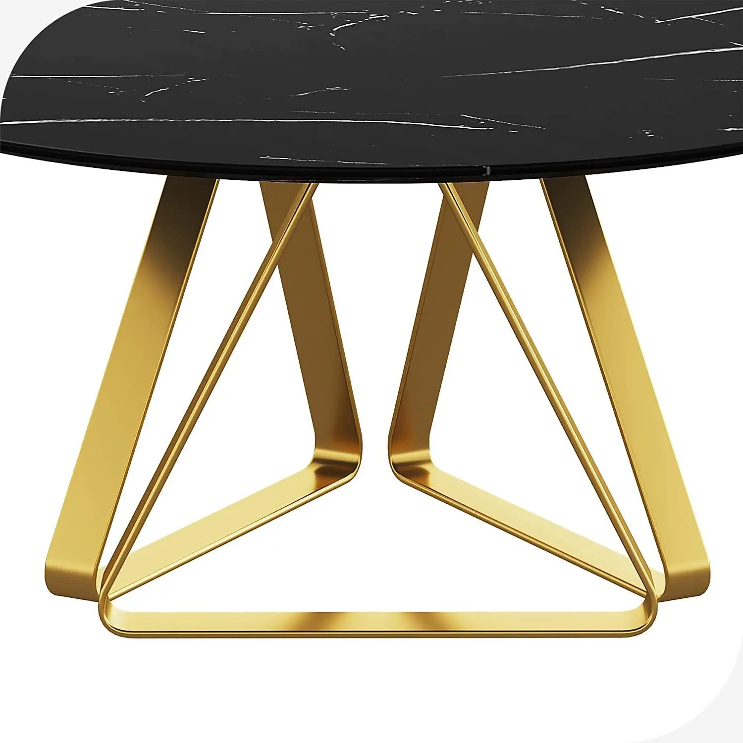 שולחן האוכל הנורדי סיבוב השיש העליון פאר מודרני האוכל, שולחן הסלון - 4