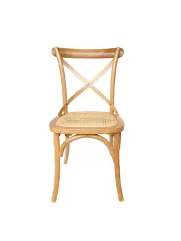 בבית המודרני פנאי יצירתי משענת הכיסא נורדי רטרו האוכל כסא אמריקאי Homestay כסא עץ מלא המזלג בחזרה האוכל הכיסא