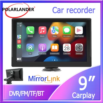 ברכב נגן מולטימדיה MirrorLink תמיכת DVR FM AUX אלחוטית Carplay/Android auto 9