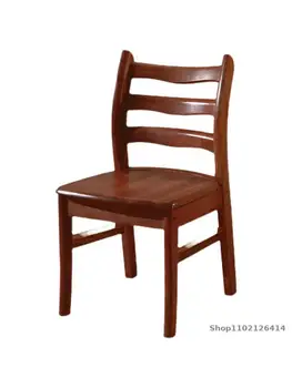 התאספו מלא עץ מלא הכיסא משענת כיסא שרפרף כיסא האוכל הביתה מסעדה עץ כסא אוכל מעץ מעובה האוכל