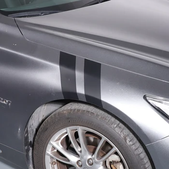 לאינפיניטי Q50 Q50L 2015-2022 רך סיבי פחמן נהג מכונית ספורט מודל החלפת פנל כיסוי לקצץ מדבקה אביזרי רכב