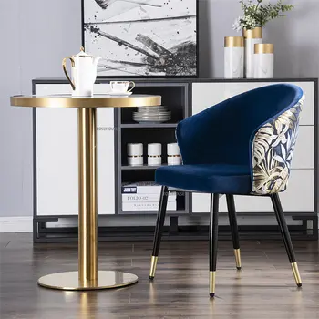 מודרני פלנל כסאות אוכל במטבח ריהוט ביתי בחדר האוכל הכיסא דירה קטנה יצירתי מינימליסטי האוכל הכיסא