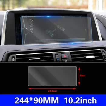 עבור ב. מ. וו 6 סדרת F06 F12 F13 2011-2015 המכונית ניווט GPS מסך LCD מזג זכוכית סרט מגן אנטי שריטה